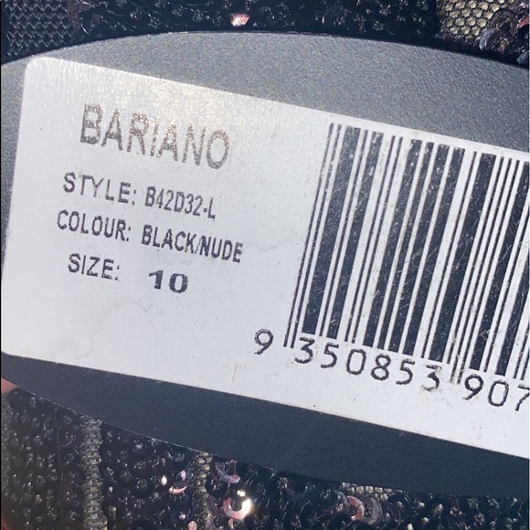 Bariano Dianne Scoop Pattern Sequin Gown - Picture 7 of 14